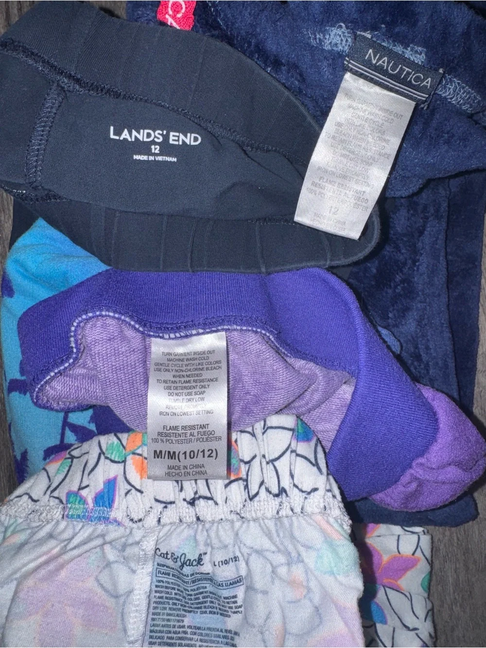 Nautica Navy and Purple Mixed Kids pans Pack